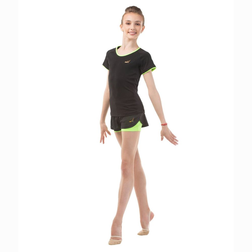 Short Solo doble verde delantero