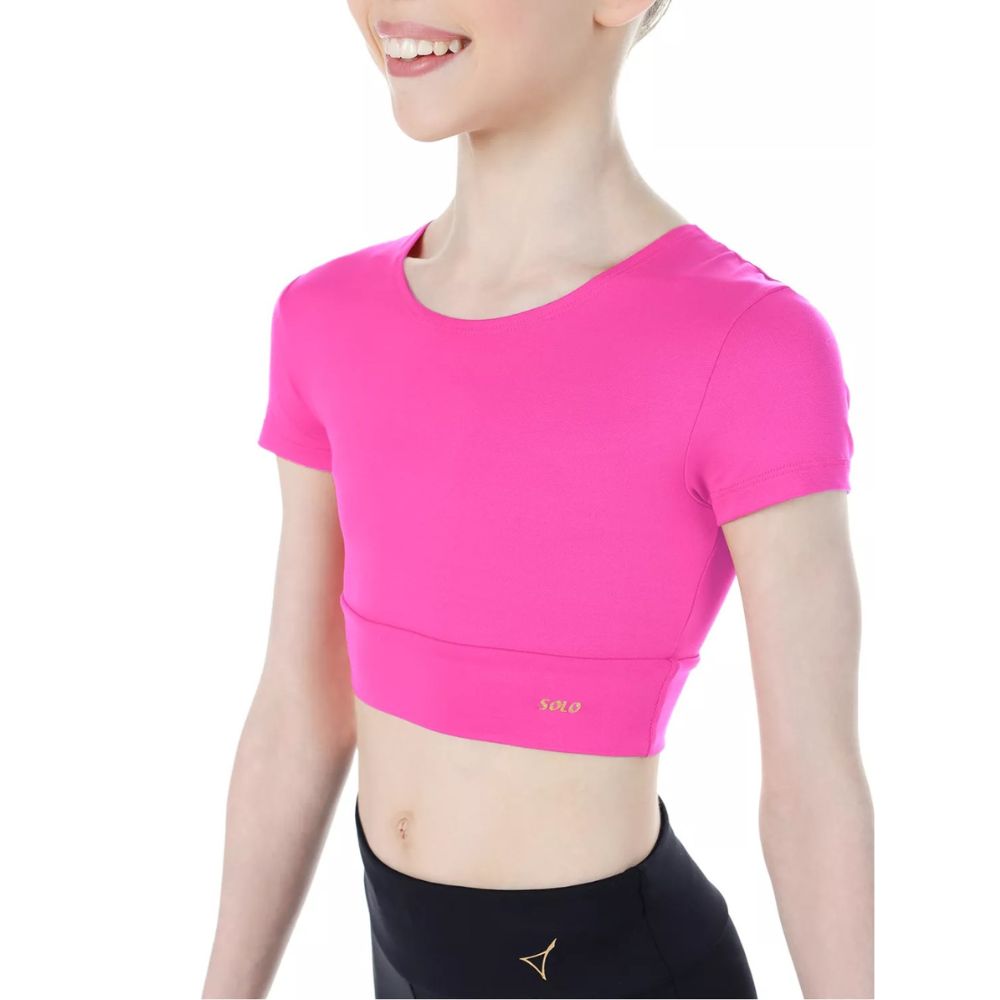 Top manga corta Solo rosa 3